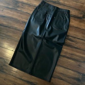 ZARA “LEATHER” SKIRT